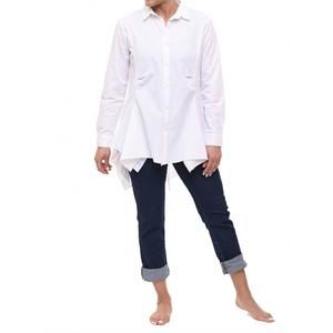NEW TULIP CLOTHING mia button down top in white